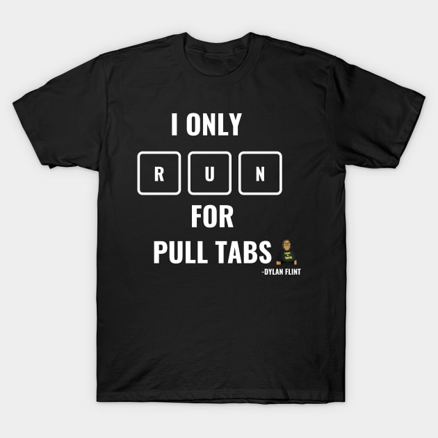 Running for Bingo Pull Tabs Tee T-Shirt by Confessions Of A Bingo Addict